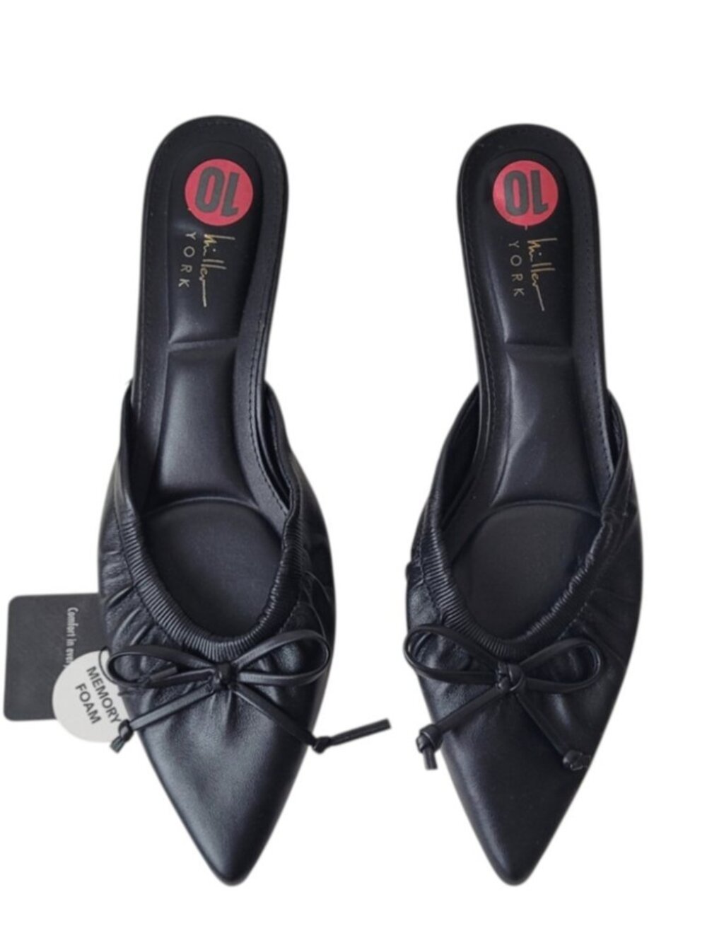 Nicole Miller New York Pointed Toe Bow Mules